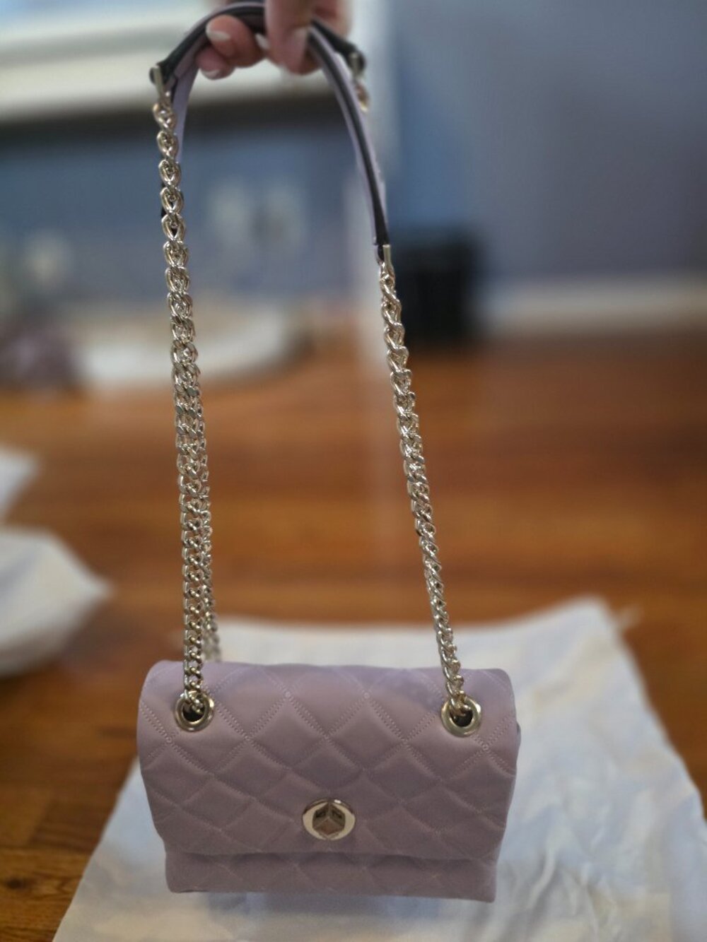 Kate Spade Purple Crossbody with Chain Strap